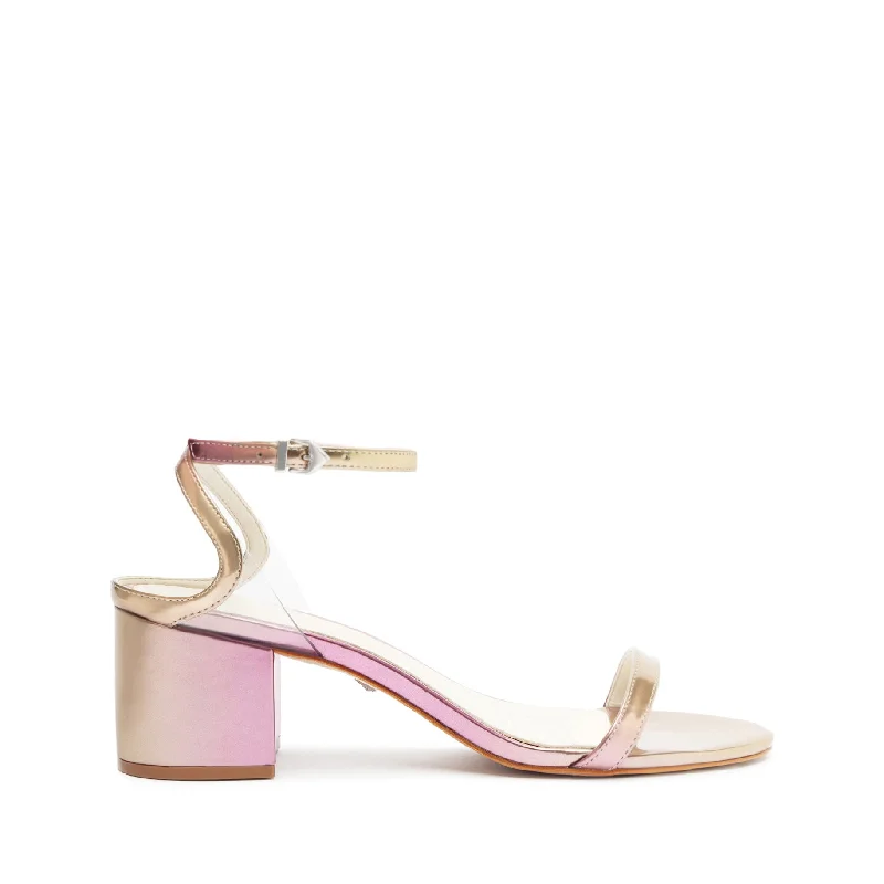 Comfortable Slippers For Home Skye Mid Block Specchio Leather Sandal