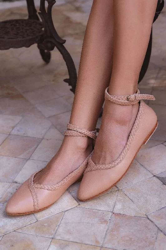 Stylish Boots For Work Soiree Pointy Toe Leather Ballet Flats