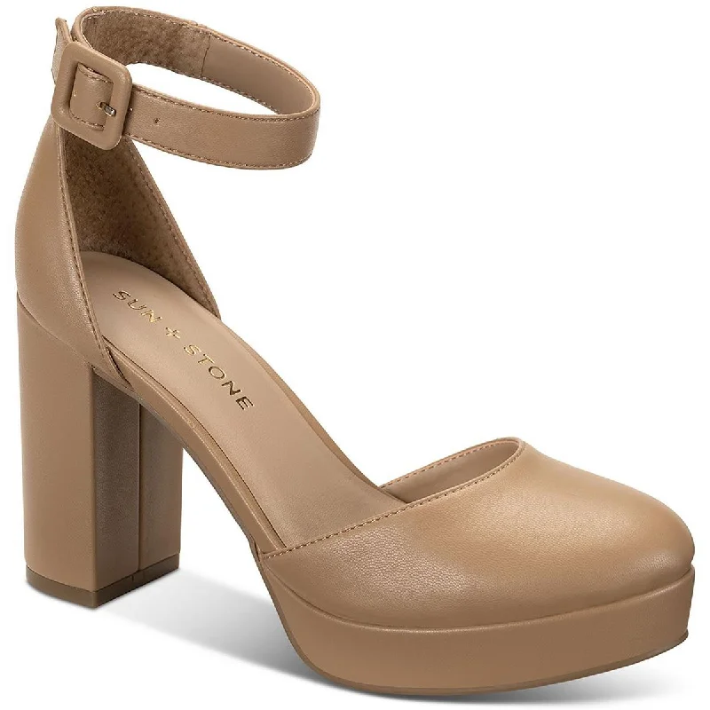 Casual Flip Flops Sun + Stone Womens Birdey Comfort Insole Round Toe Platform Heels