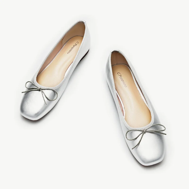Formal Wedding Shoes Minimalist Ballet Flats (Elena)