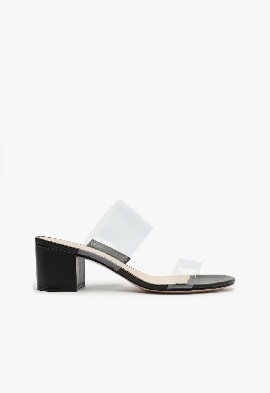 Stylish High Heels Victorie Vinyl & Leather Sandal