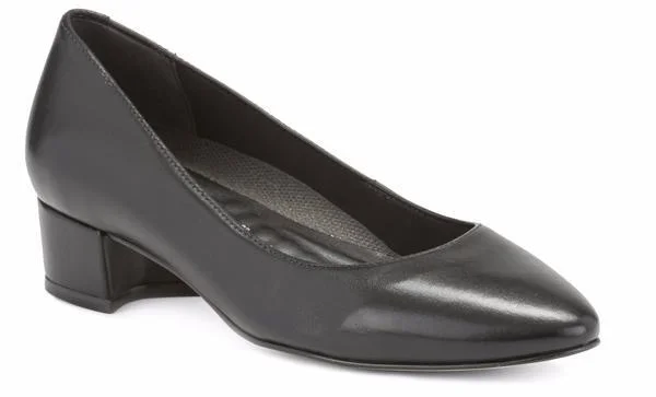 Formal Leather Shoes Walking Cradle Heidi Black Leather