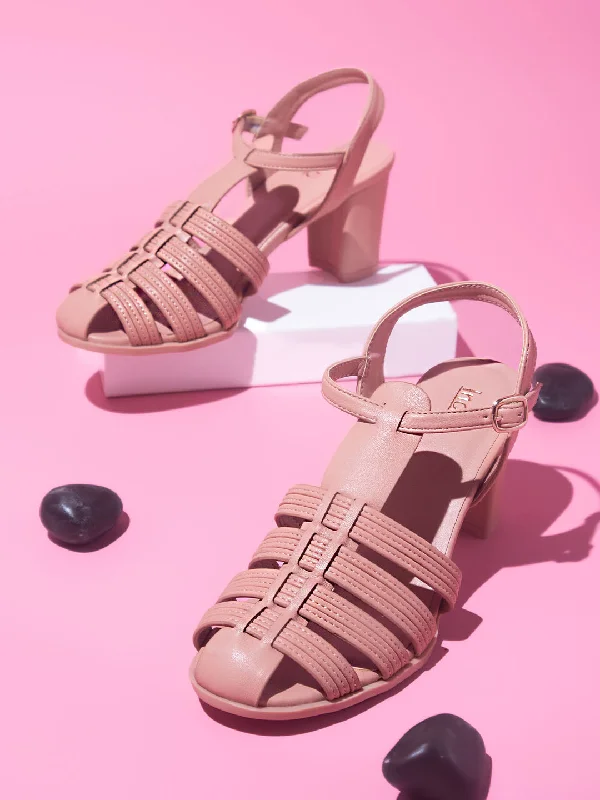 Best Sneakers For Work Women Peach Block Mules