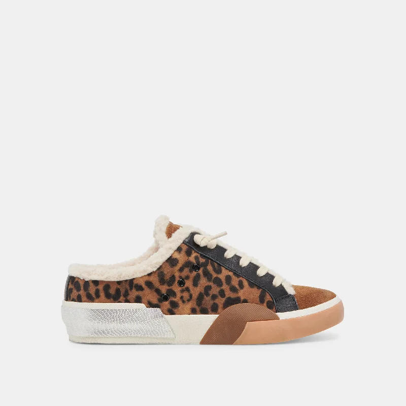 Best Running Footwear ZANTEL SNEAKERS LEOPARD SUEDE