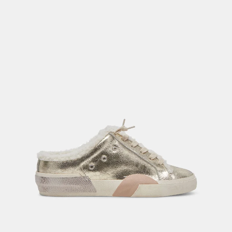 Vintage Sneakers Collection ZANTEL SNEAKERS PLATINUM DISTRESSED LEATHER