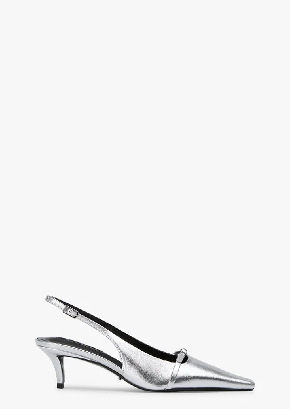 Comfortable Snow Sneakers Zena Silver Shimmer