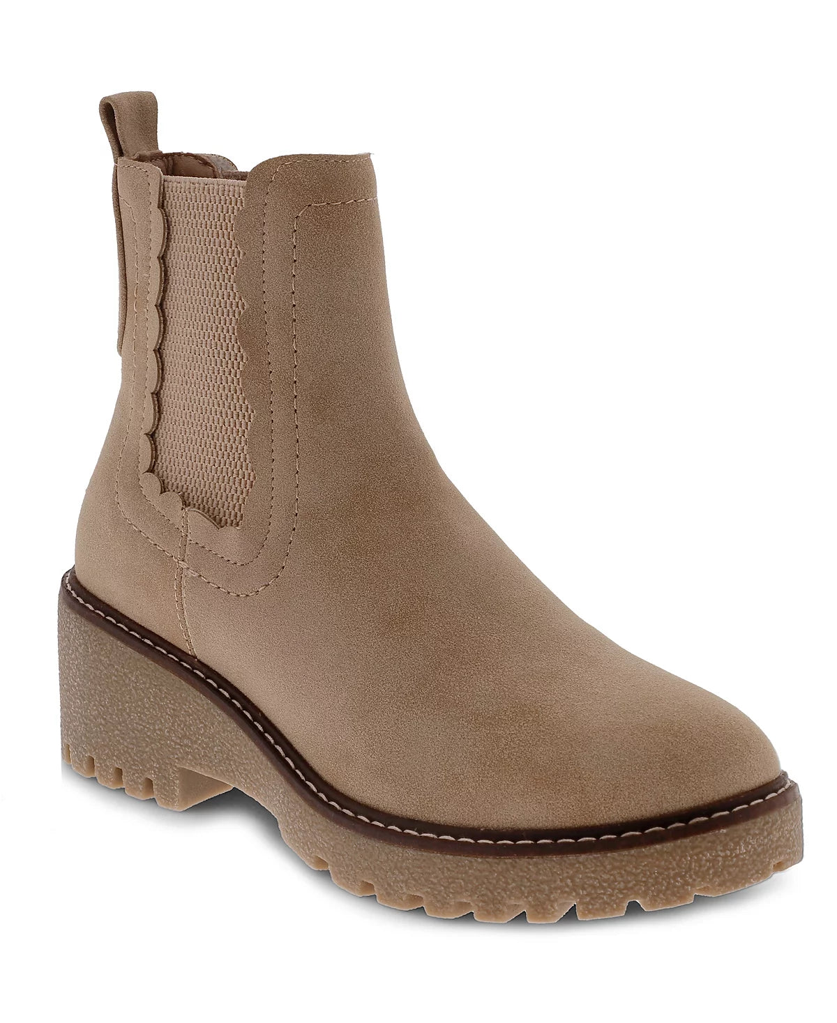 Warm Winter Boots Mia Shoes Kellen Lug Sole Chelsea Booties