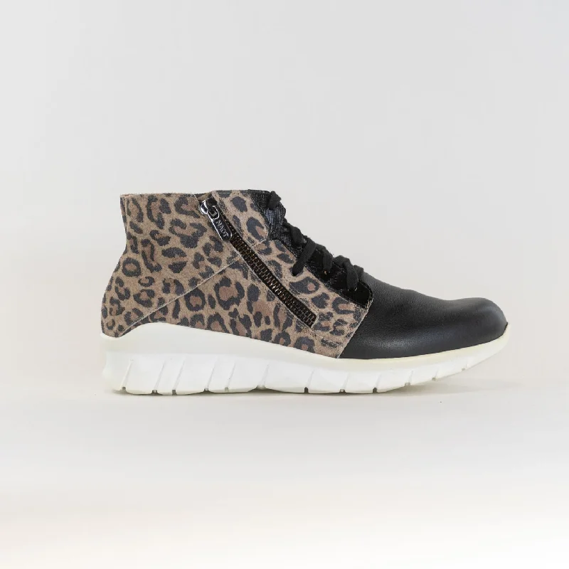 Eco-Friendly Sneakers NAOT Polaris (Women's) - Soft Black Cheetah