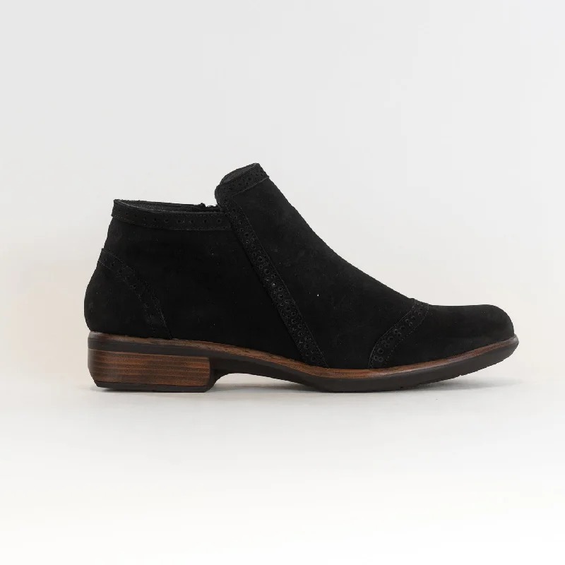 Classic Oxford Shoes Naot Nefasi (Women's) - Black Velvet Nubuck