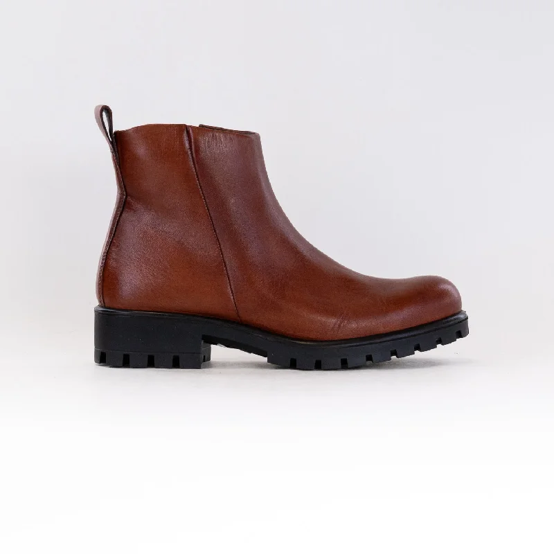 Comfortable Platform Shoes ECCO Modtray Ankle Boot (Women's) - Cognac