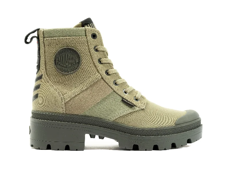 Comfortable Lace-Up Shoes 98582-339-M | PALLABASE HI ARMY | VETIVER