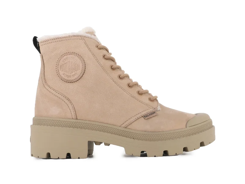 Sporty Snow Boots 98867-223-M | PALLABASE NUBUCK ZIP WL | OCHRE TAN