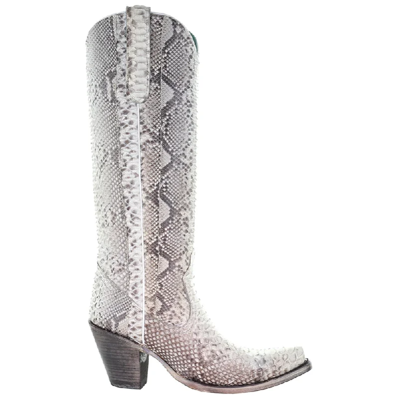 Casual Sandals Collection A3789 Python Snip Toe Cowboy Boots