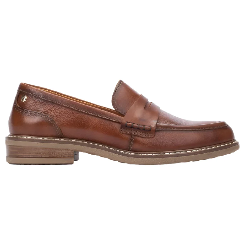 Trendy Casual Sandals Pikolinos Women's Aldaya Flat Loafer Cuero Wide