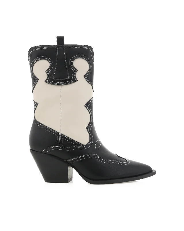 Stylish Sneakers For Hiking ADRIEL - BLACK-IVORY