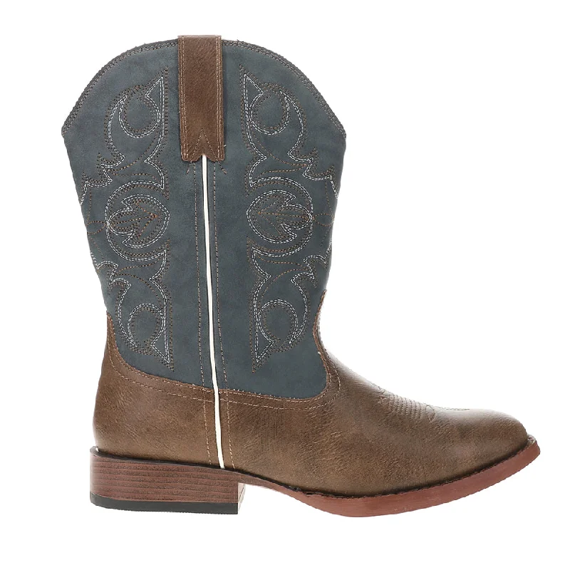 Formal Leather Shoes Ainsley Square Toe Cowboy Boots