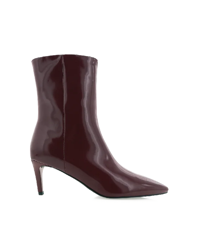 Comfortable Snow Boots AINSLEY - WINE SHINE