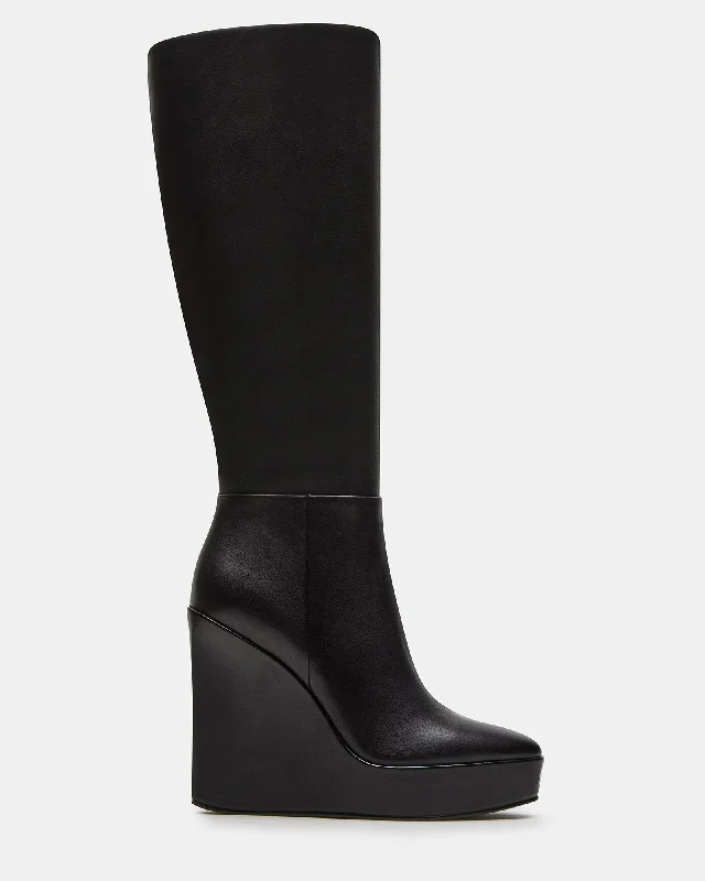 Leather Sneakers For Sale AKIRA BLACK LEATHER