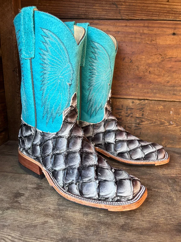 Leather Sneakers For Sale Anderson Bean Women's Fifty Shades Big Bass Arapaima 10" Square Toe Cowgirl Boots 339390