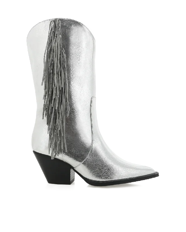 Casual Snow Shoes ANDI - SILVER METALLIC