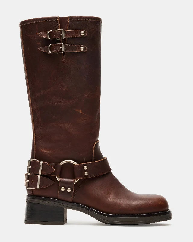 Chic High Heels Collection ASTOR BROWN LEATHER