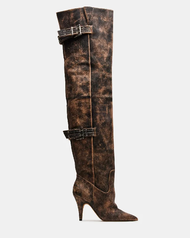Casual Walking Boots BADDIE BROWN DISTRESSED