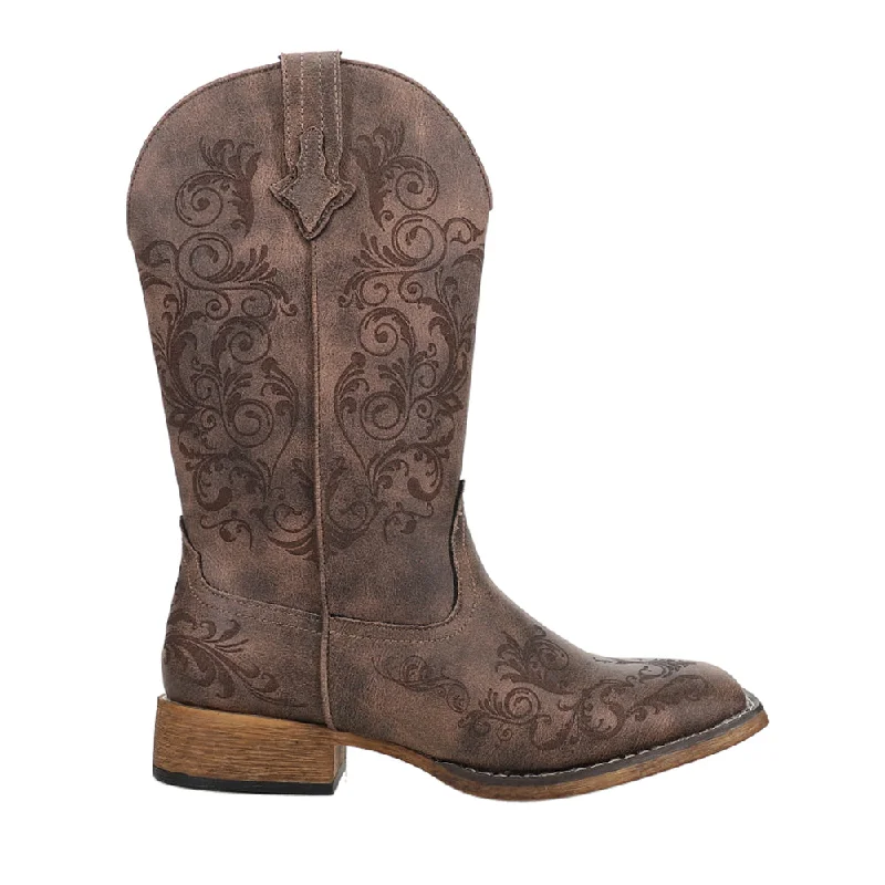 Outdoor Shoes Collection Bailey Laser Square Toe Cowboy Boots