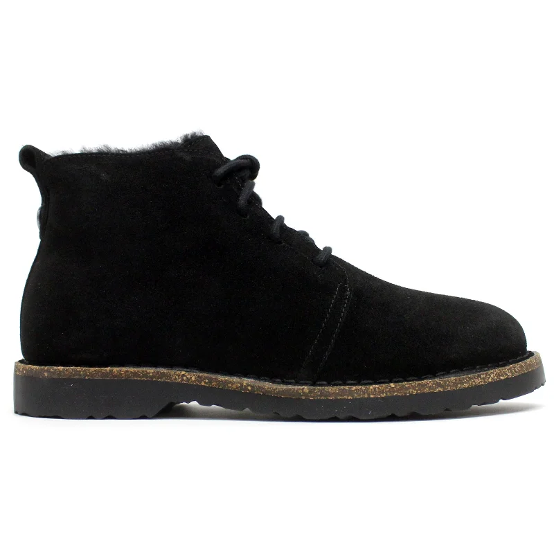 Women’s Fashion Boots Uppsala Mid Shearling Suede Leather Unisex Ankle Boots