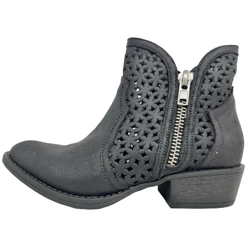 Stylish Boots For Sale Very G Women's Black Distressed Leah Bootie