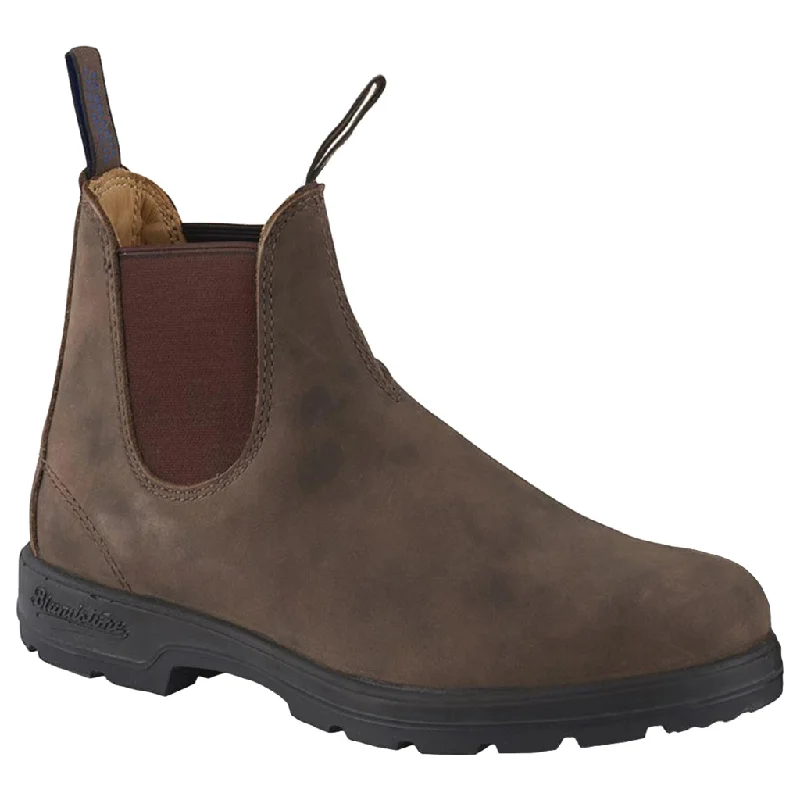 Comfortable Dress Flats 584 Water-Resistant Leather Unisex Chelsea Boots