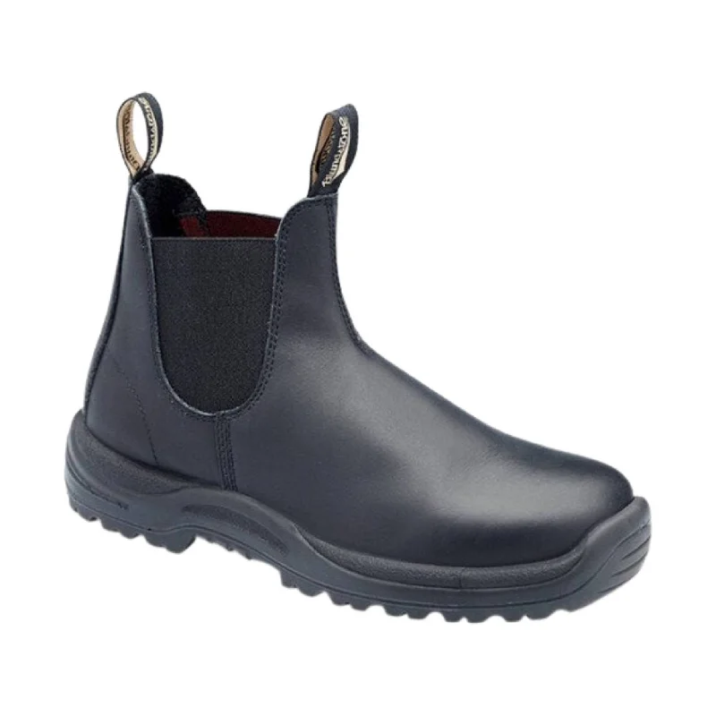 Luxury Leather Sneakers Blundstone Unisex Work Safety Boot Steel Toe - Black