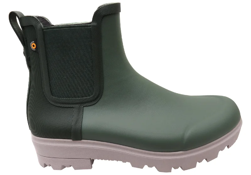 Best Work Boots Bogs Womens Holly Chelsea Comfortable Casual Waterproof Boots
