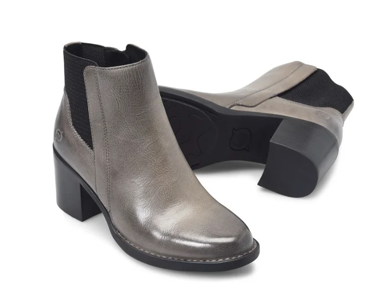 Slip-On Winter Shoes Born Women's Henni Grey Monument Chelsea Ankle Boot BR0065422 Slip-On Winter Shoes Born Women's Henni Grey Monument Chelsea Ankle Boot BR0065422
