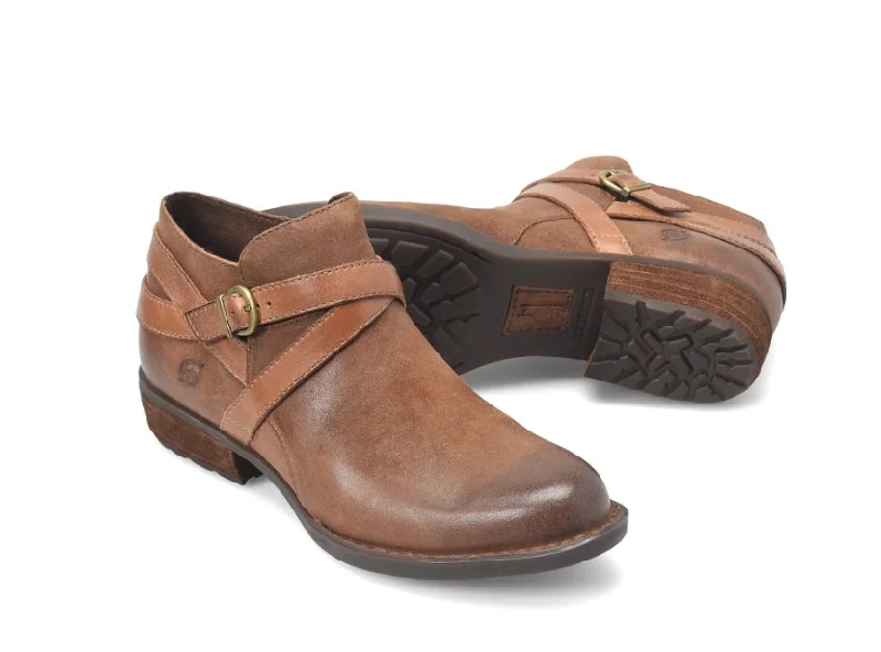 Luxury Sneakers For Sale Born Women's Kelle Rust Tobacco Distressed Ankle Boot BR0061880