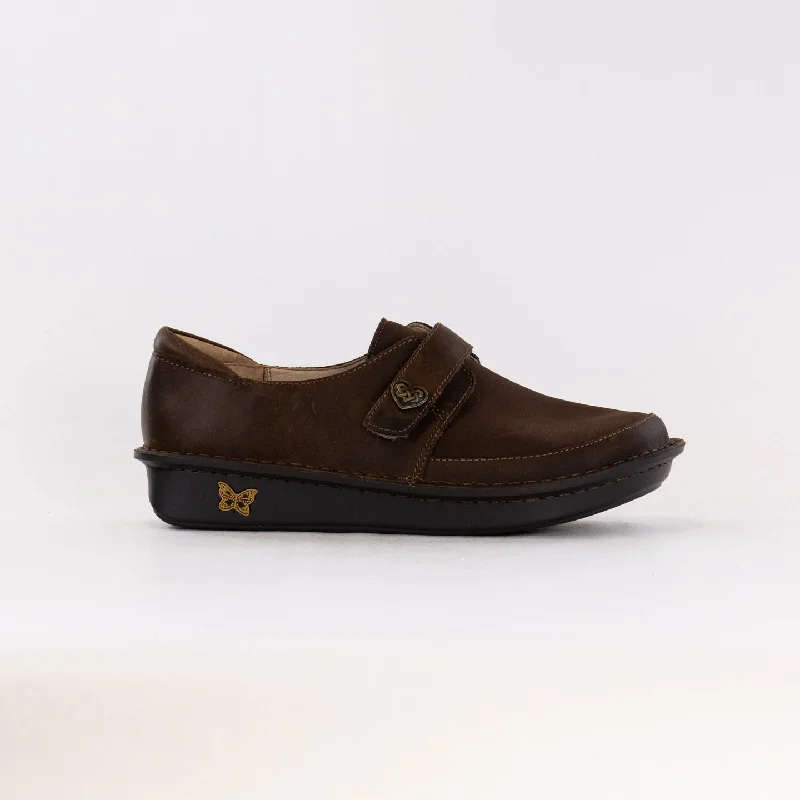 Black Dress Shoes Alegria Brenna (Women's) - Oiled Brown