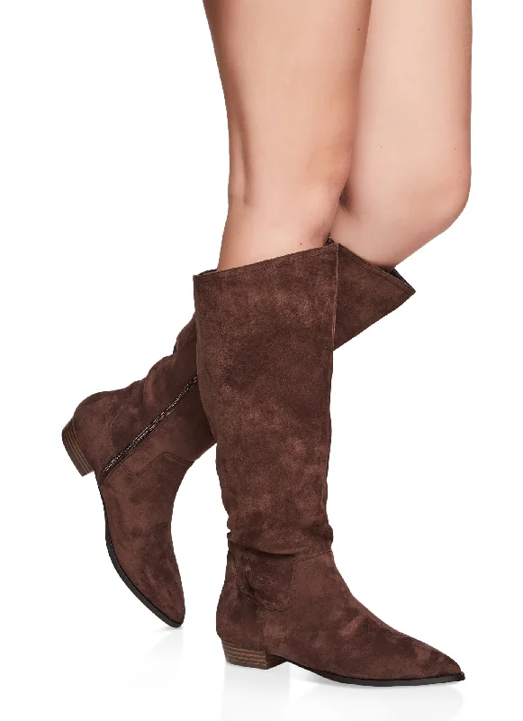Luxury Boots For Sale Pointed Toe Knee High Boots