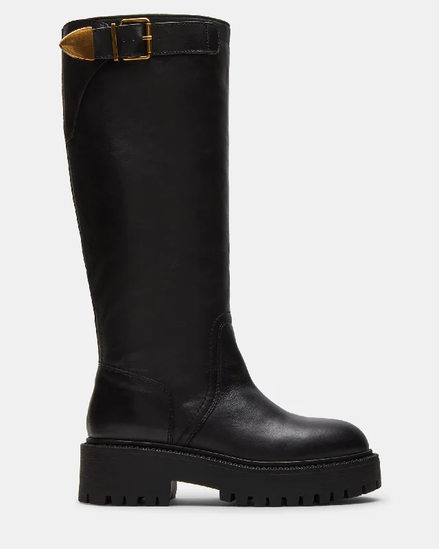 Casual Sandals Collection BUSTER BLACK LEATHER