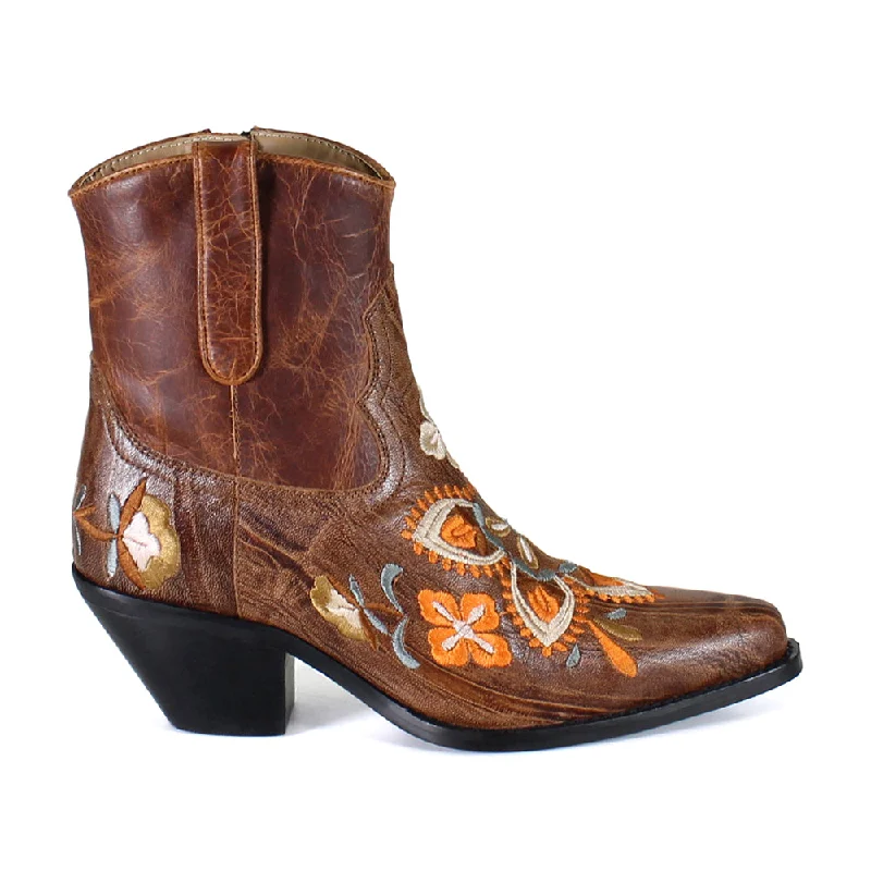 Comfortable Sports Shoes Cains Ville Embroidered Snip Toe Cowboy Booties