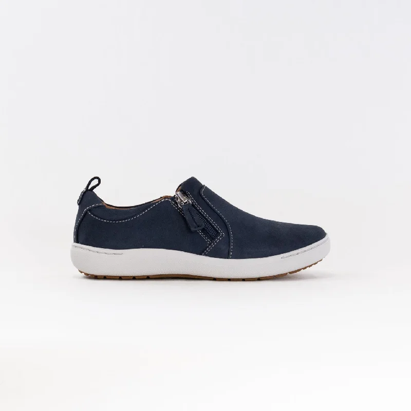 Fashionable Moccasins Clarks Nalle Lilac (Women's) - Navy Nubuck