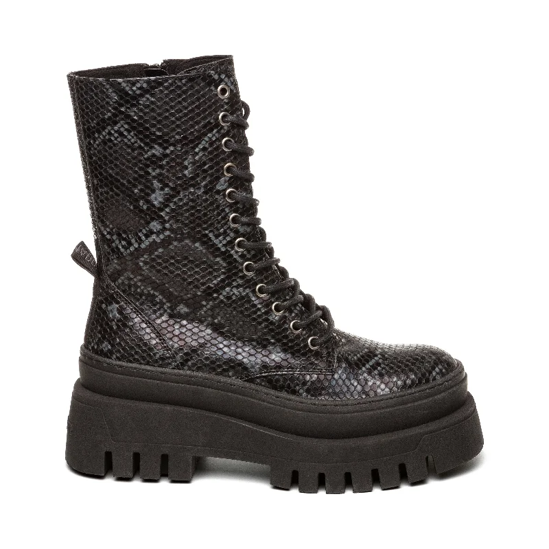 Designer Work Shoes Coast Boot BLACK SNAKE