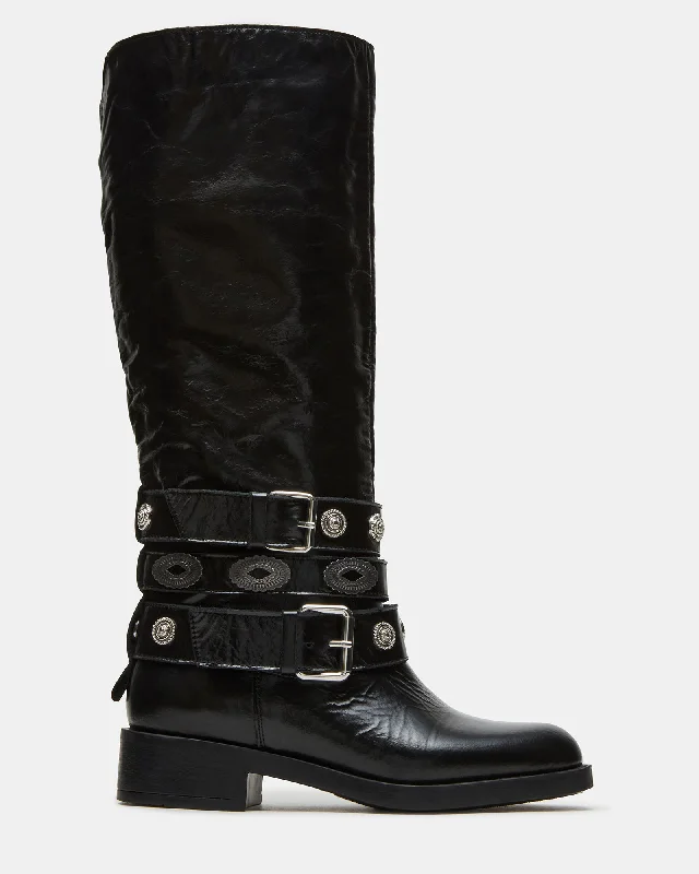 Fashionable Work Sneakers COLT BLACK LEATHER
