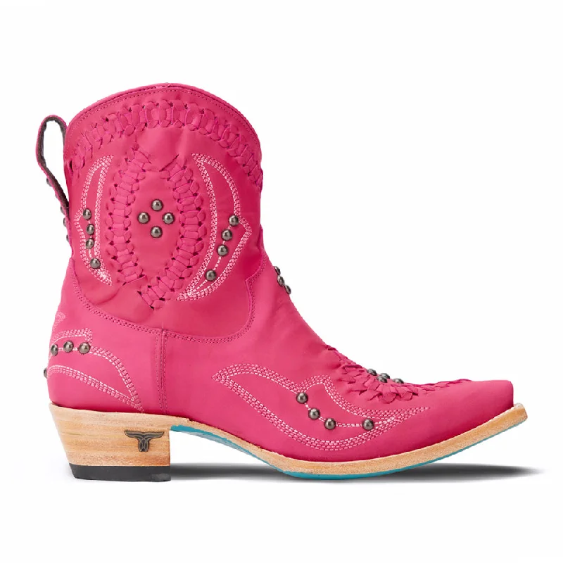 Outdoor Athletic Shoes Cossette Studded Embroidered Snip Toe Zippered Cowboy Booties