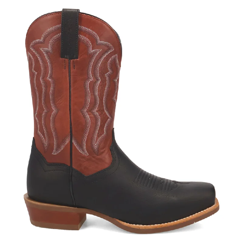 Designer Work Shoes Creed Embroidered Square Toe Cowboy Boots