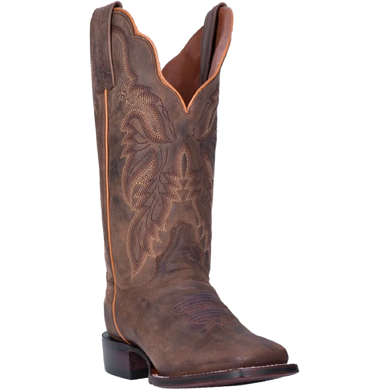 Trendy Casual Sandals Dan Post Womens Tan Cowboy Boots Leather Square Toe