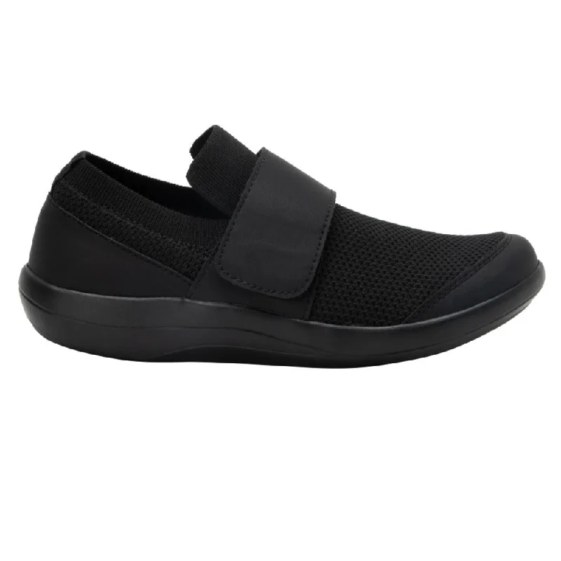 Comfortable Hiking Shoes Alegria Women's Dasher Slip On Shoe Black Out