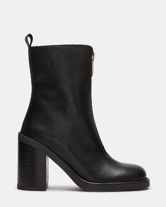 Stylish Sneakers For Running DECLAN BLACK LEATHER