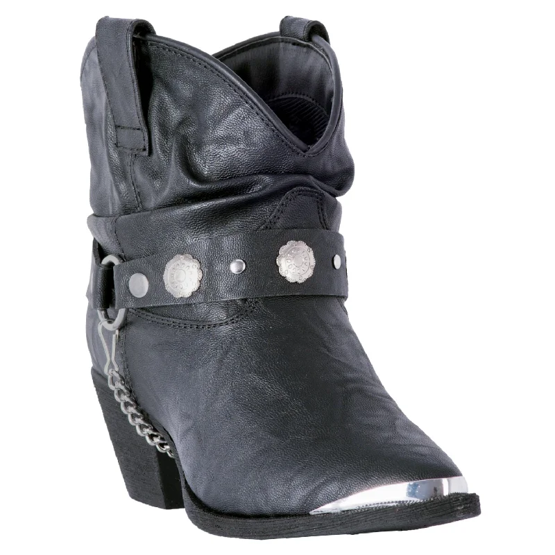 High Fashion Sneakers Dingo Womens Black Fiona Cowboy Boots Faux Leather