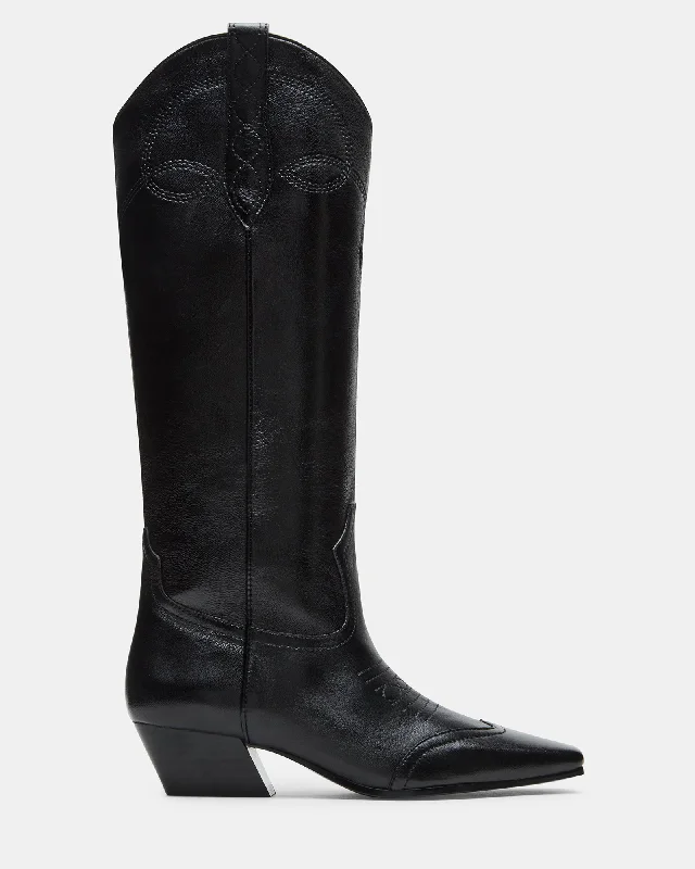 Comfortable Sports Shoes DOLLIE BLACK LEATHER