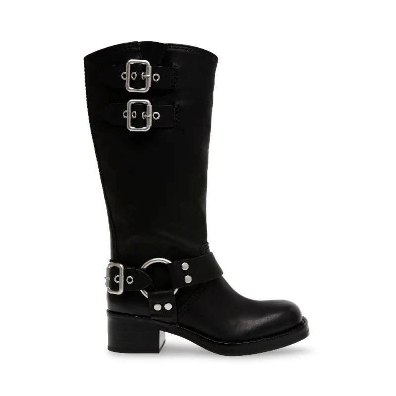 Luxury Leather Sneakers Eastern Boot BLACK
