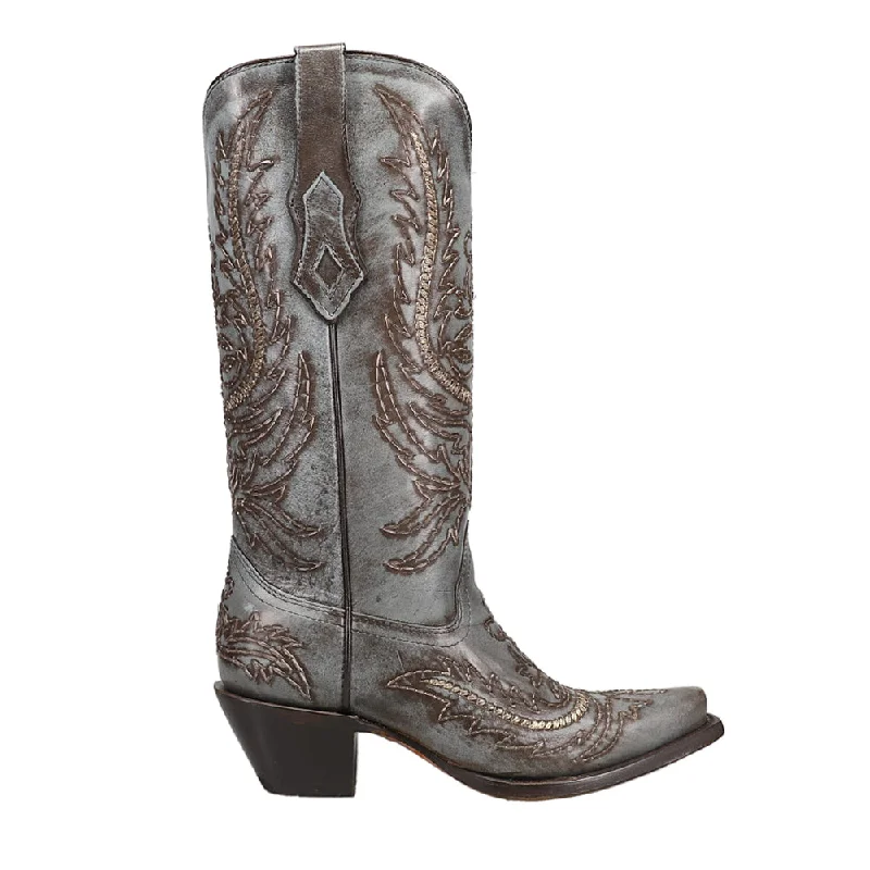 Comfortable Hiking Shoes Embroidered Snip Toe Cowboy Boots